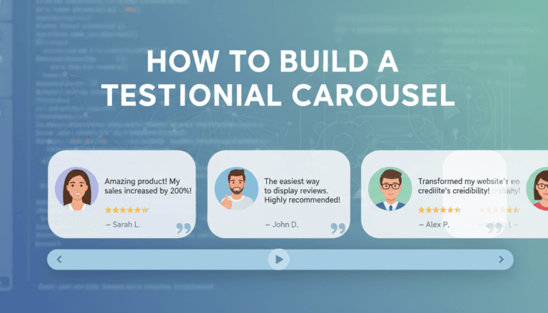 How to build a testimonial carousel