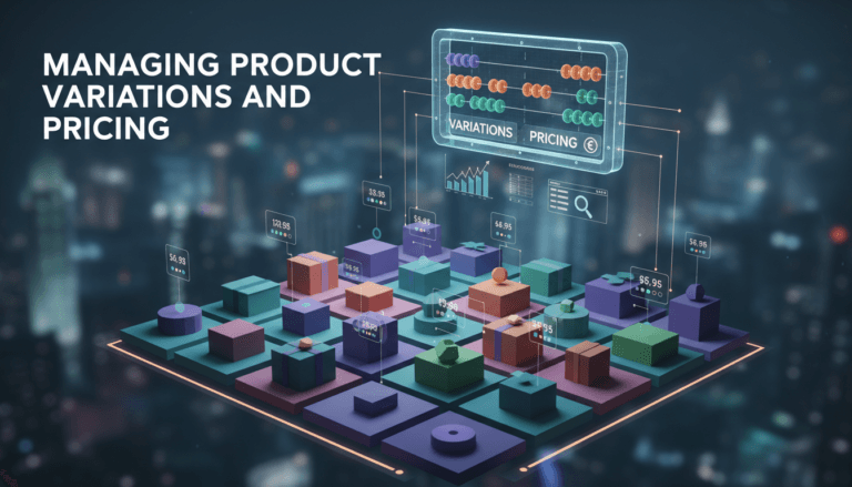 Managing product variations and pricing